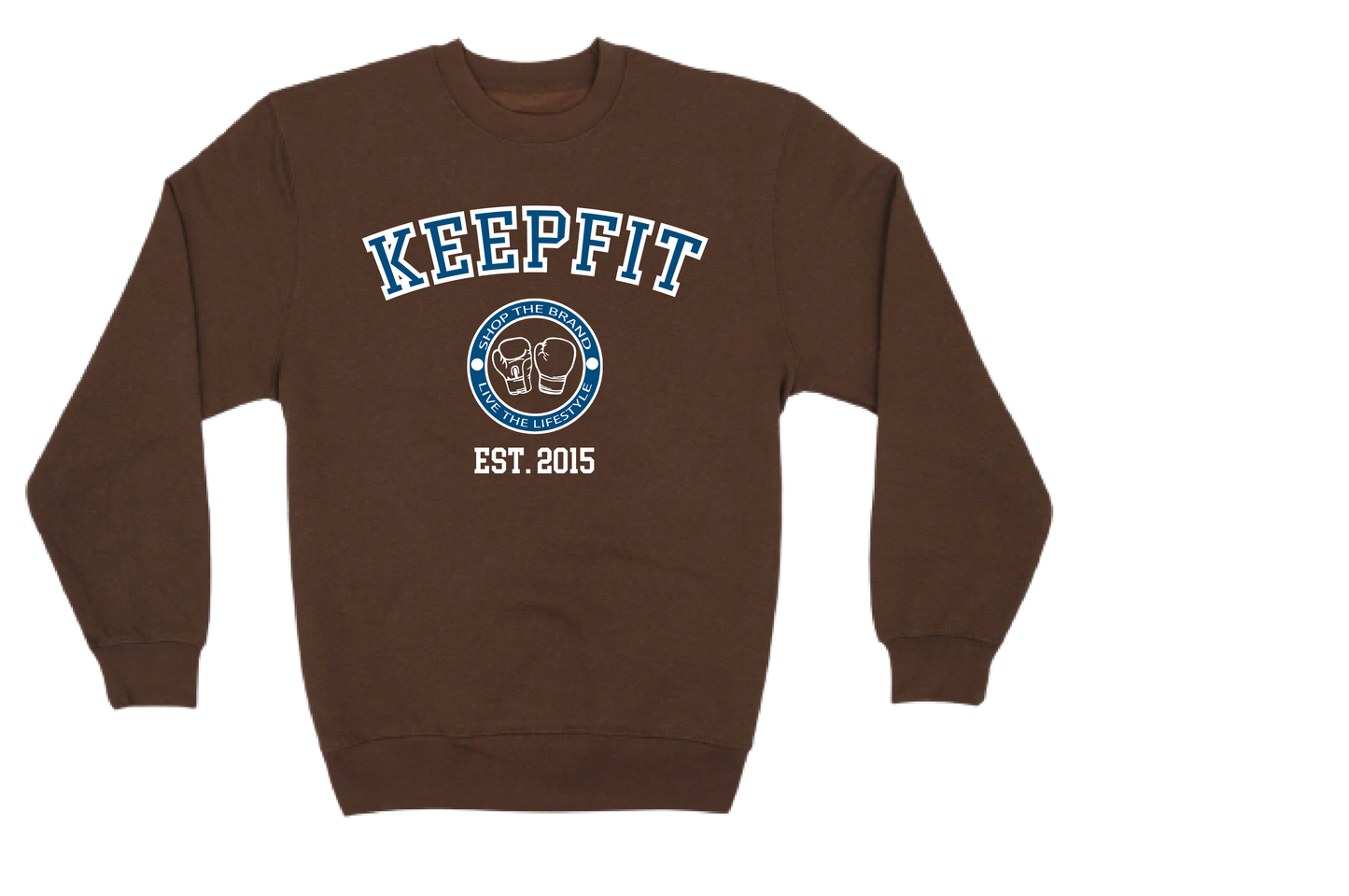 College Inspired Crewneck Brown