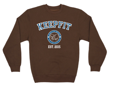 College Inspired Crewneck Brown