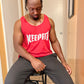 Jersey-Style Tank Top Red