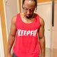 Jersey-Style Tank Top Red